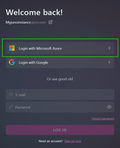 Microsoft login