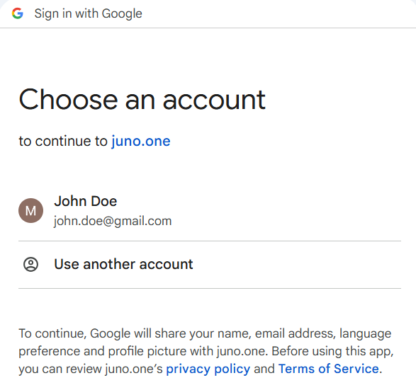 Google account