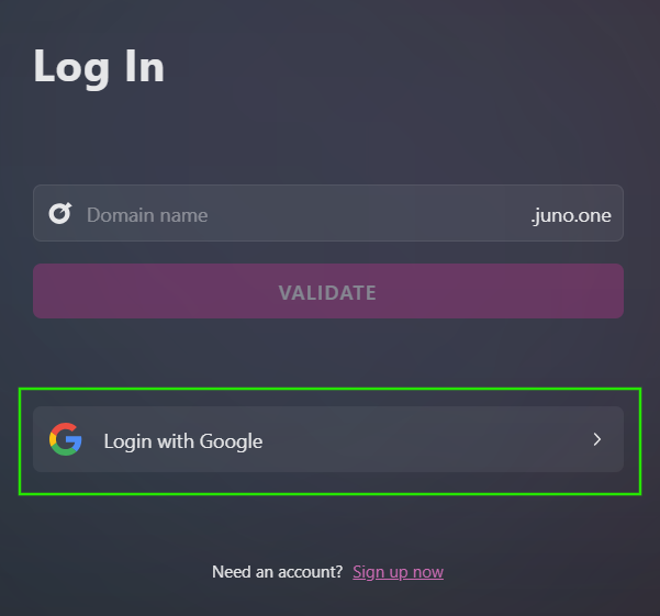 Juno login