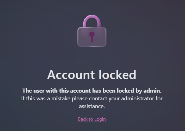 Locked user