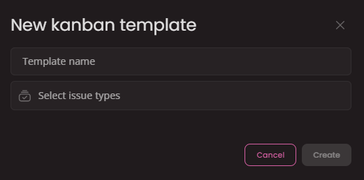 Create new kanban template